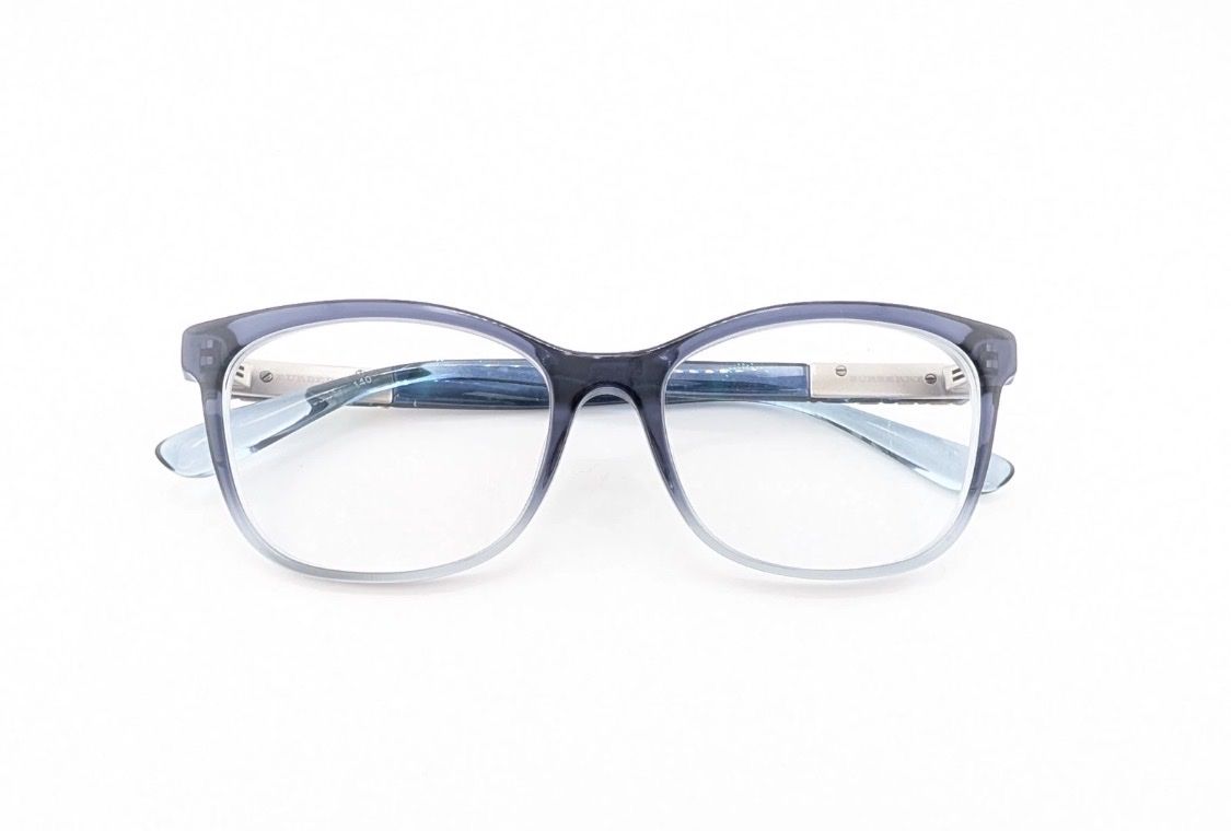 Burberry Eyeglasses Frames Only, 53-17-140, Blue Fade, Made in Italy
