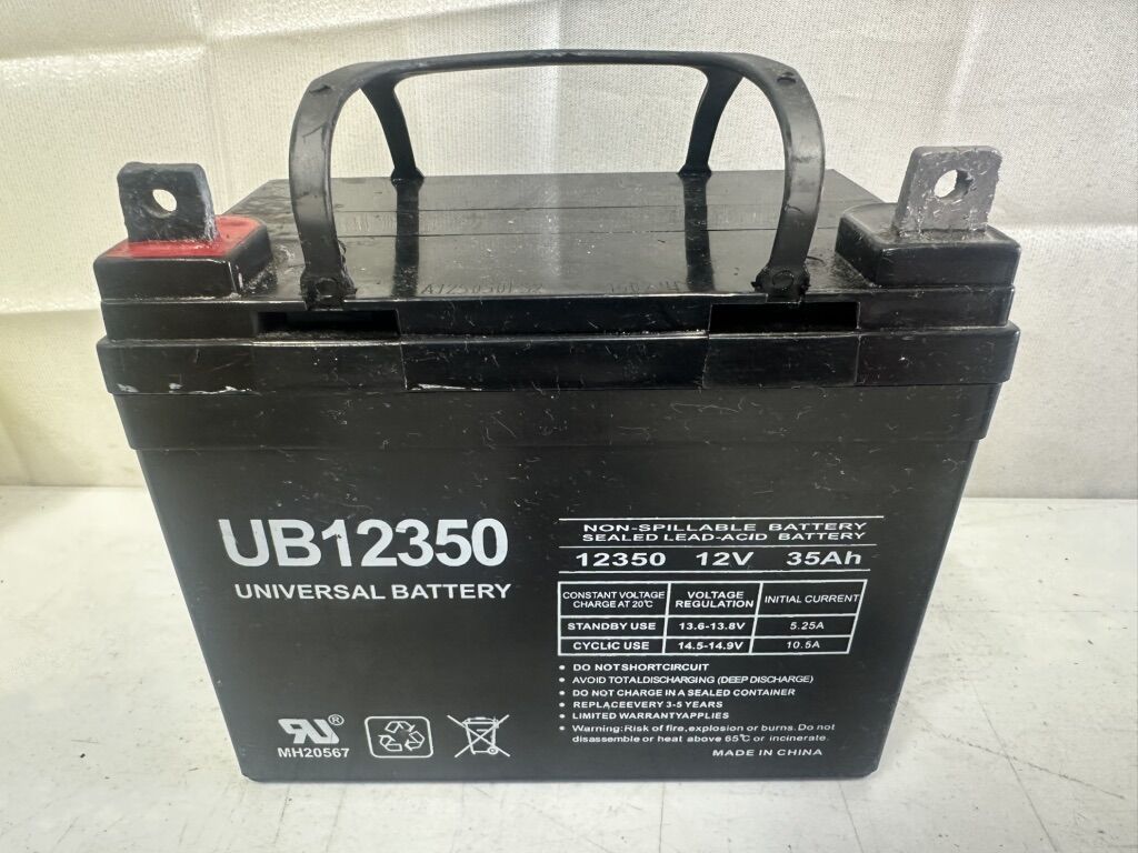 12 Volt - 35 Ah - UB12350 (Group U1) - AGM Battery