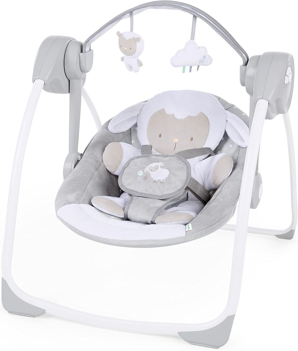 Brand NEW Ingenuity Comfort 2 Go Compact Portable 6-Speed Cushioned Baby Swing with Music
