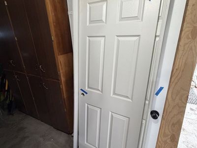 6 panel door & mismatched frame