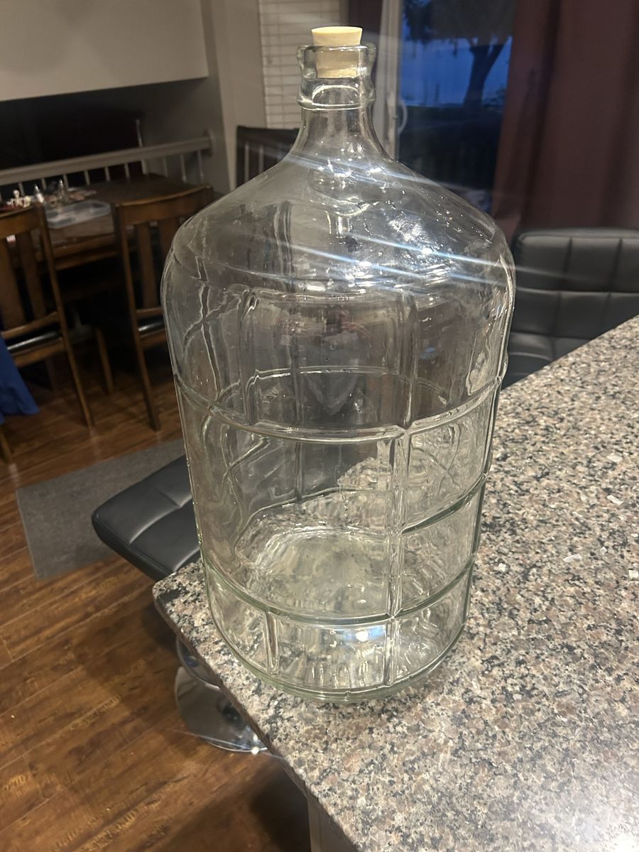 MMHWT 5 Gallon Glass Carboy Fermenter for Wine & Beer Brewing, Home Brewing Container