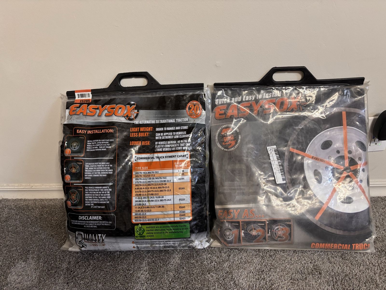 Commercial Truck EASYSOX 205 tire socks for snow