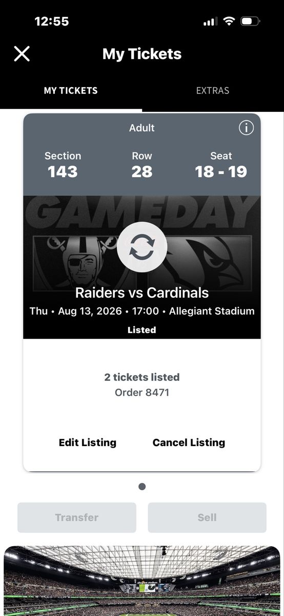 Raider vs Cardinals