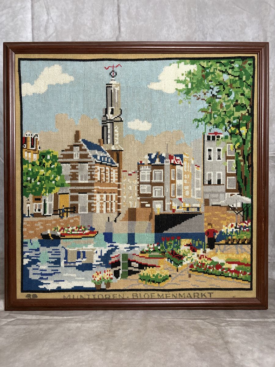 Framed Venice Canal Wall Art – Large Print