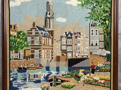 Framed Venice Canal Wall Art – Large Print