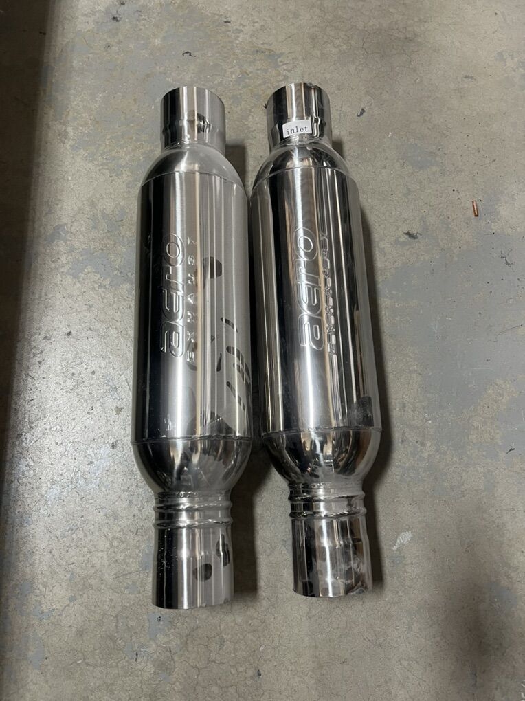 New Stainless AREO Bullet Mufflers