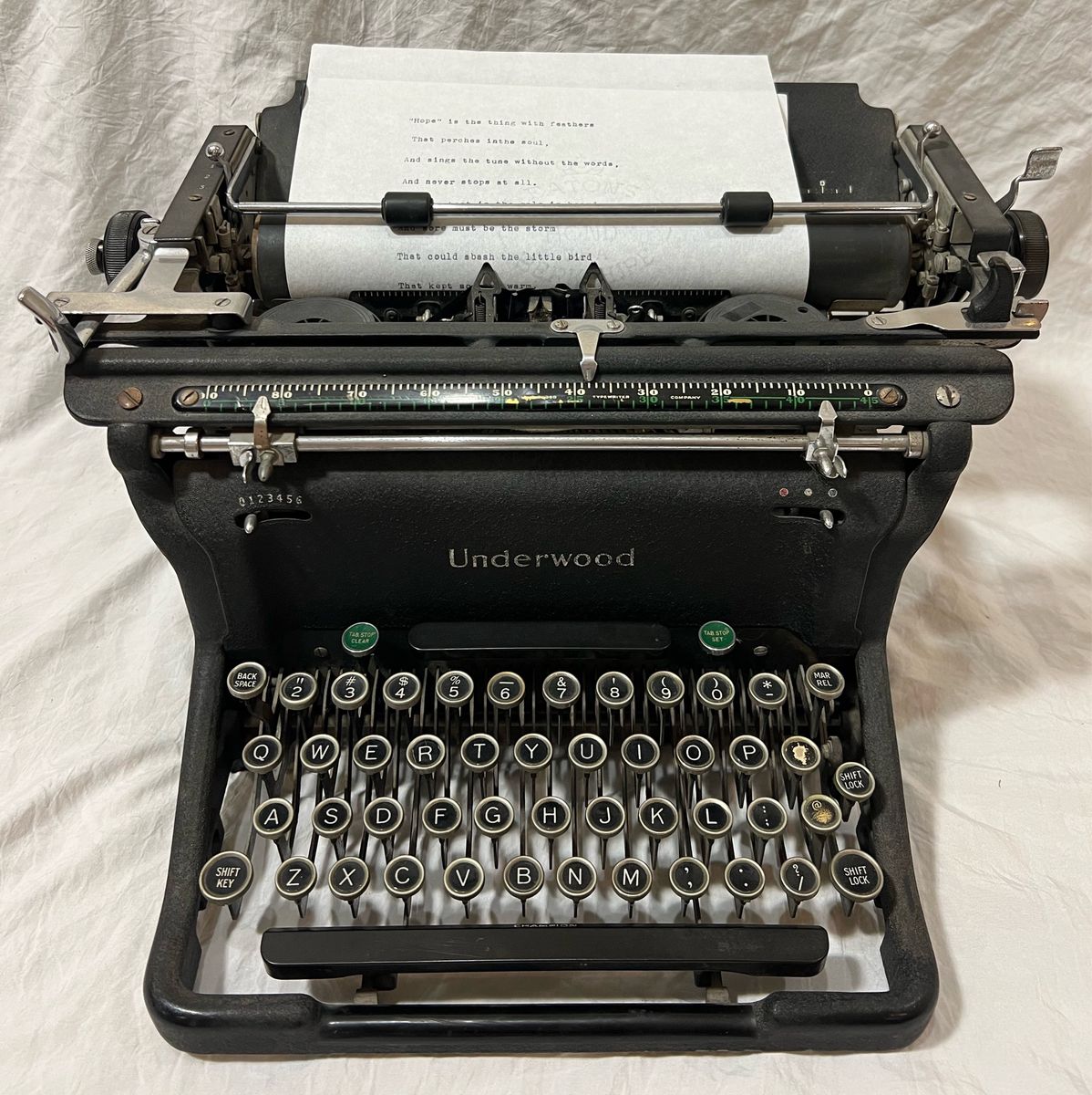 1941 Underwood Model S Vintage Typewriter – Working