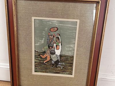 Rodo Boulanger “jue de balle” Signed Lithograph