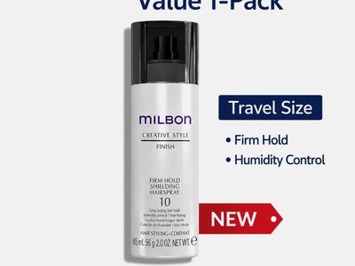 MILBON Firm Hold Shielding Hairspray #10 Travel Size 2oz 65mL NEW Fast Ship