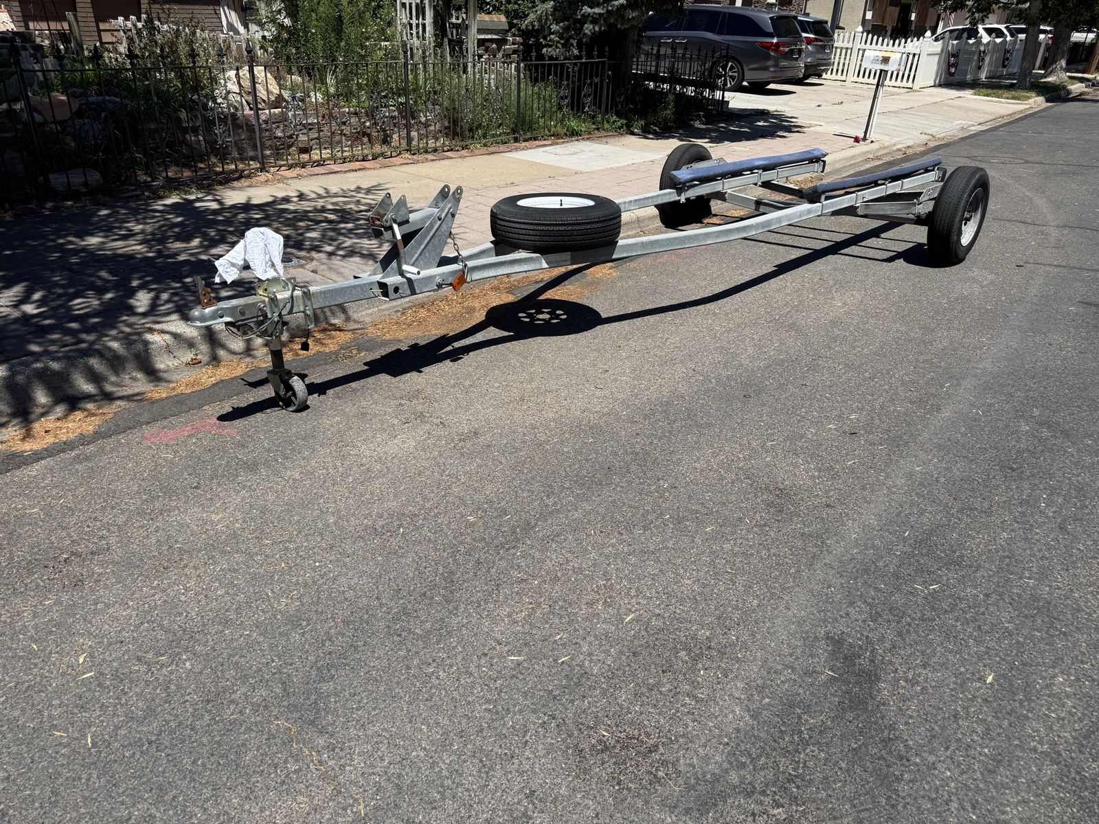 Free Single Axle Boat Trailer - Used with Spare Tire