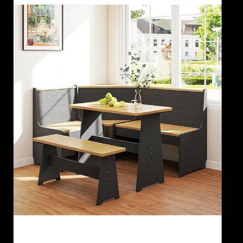 NEW- Breakfast Nook Dining Table Set