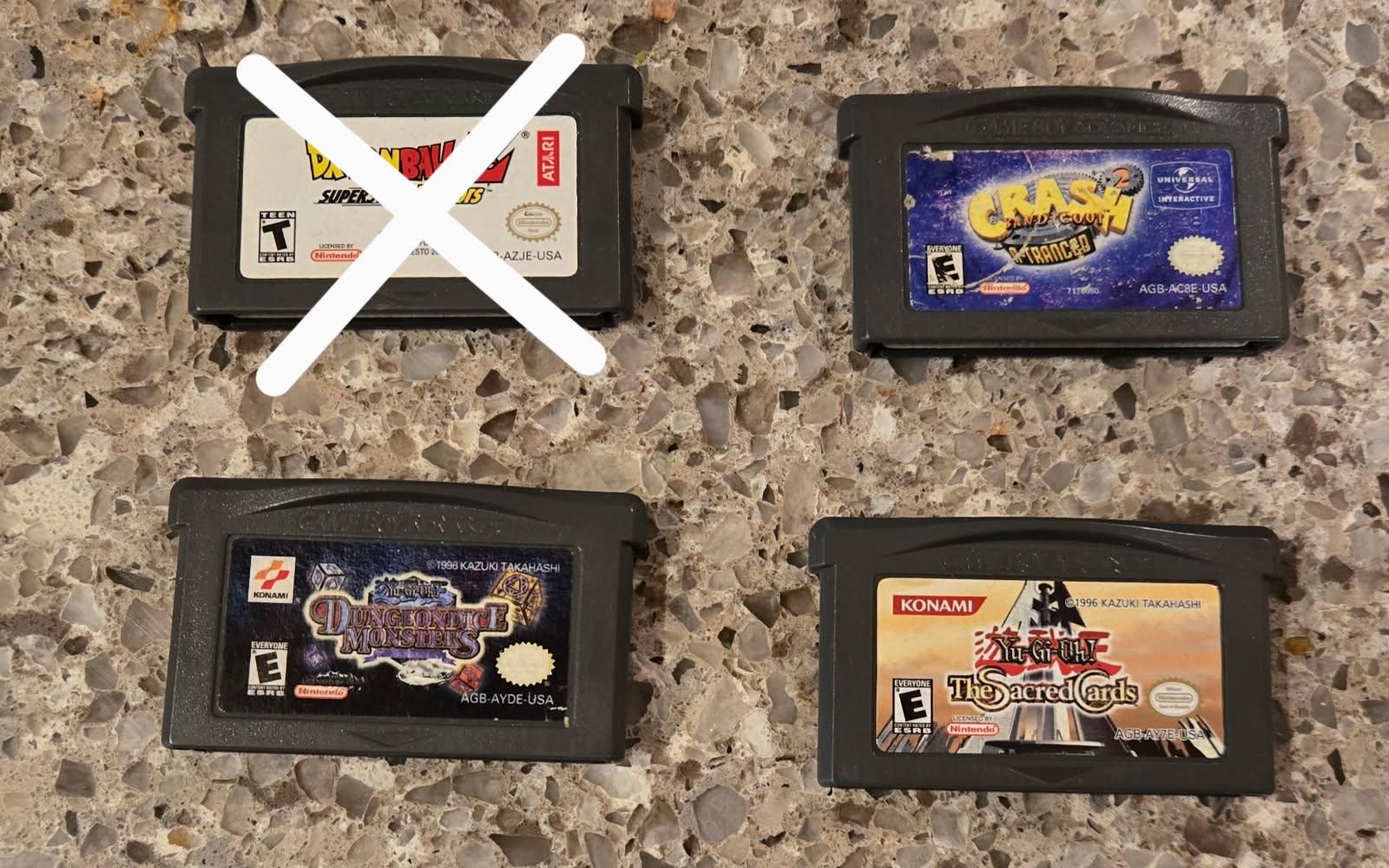 Nintendo Gameboy Advance games $10 each including Yu Gi Oh Sacred Cards! Trades considered!