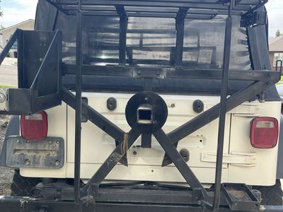 Custom fabricated rear swing-out w/ tire carrier for wrangler TJ