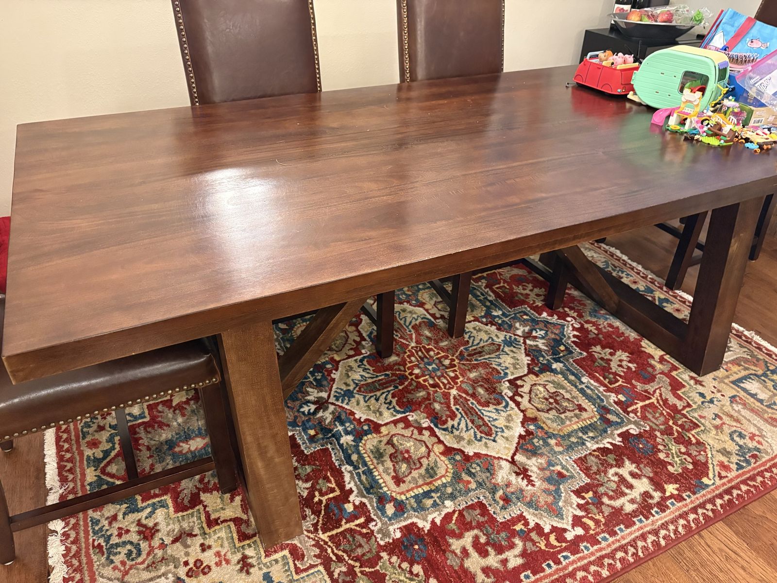Solid Wood Dining Table (84" x 40" x 30")