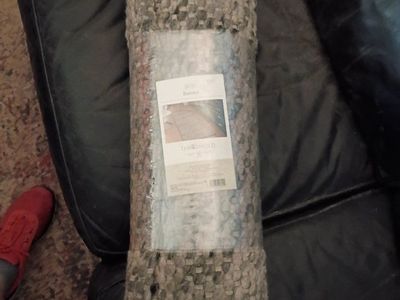 Threshold Grey Chunky Knit Runner Rug 28"x84" Textured Wool Blend Area Mat new