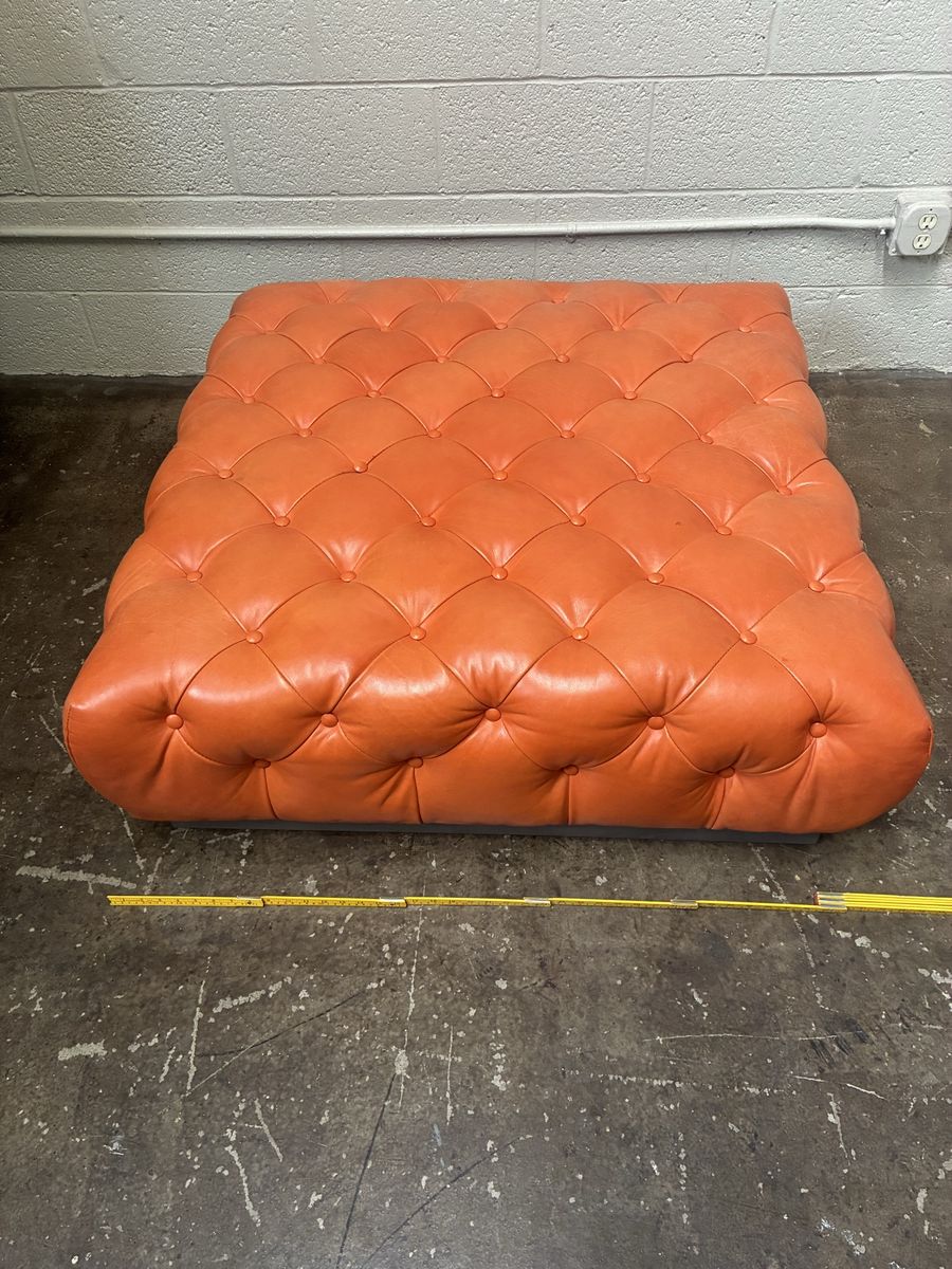 Large ottoman.