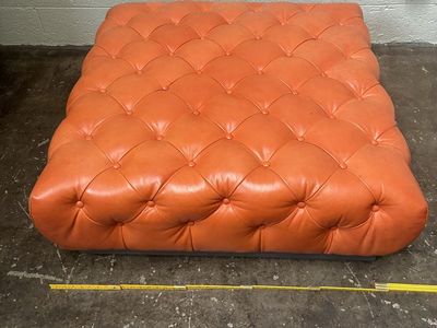Large ottoman.