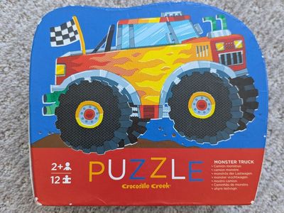 Crocodile Creek Monster Truck Toddler Puzzle, 12 pieces