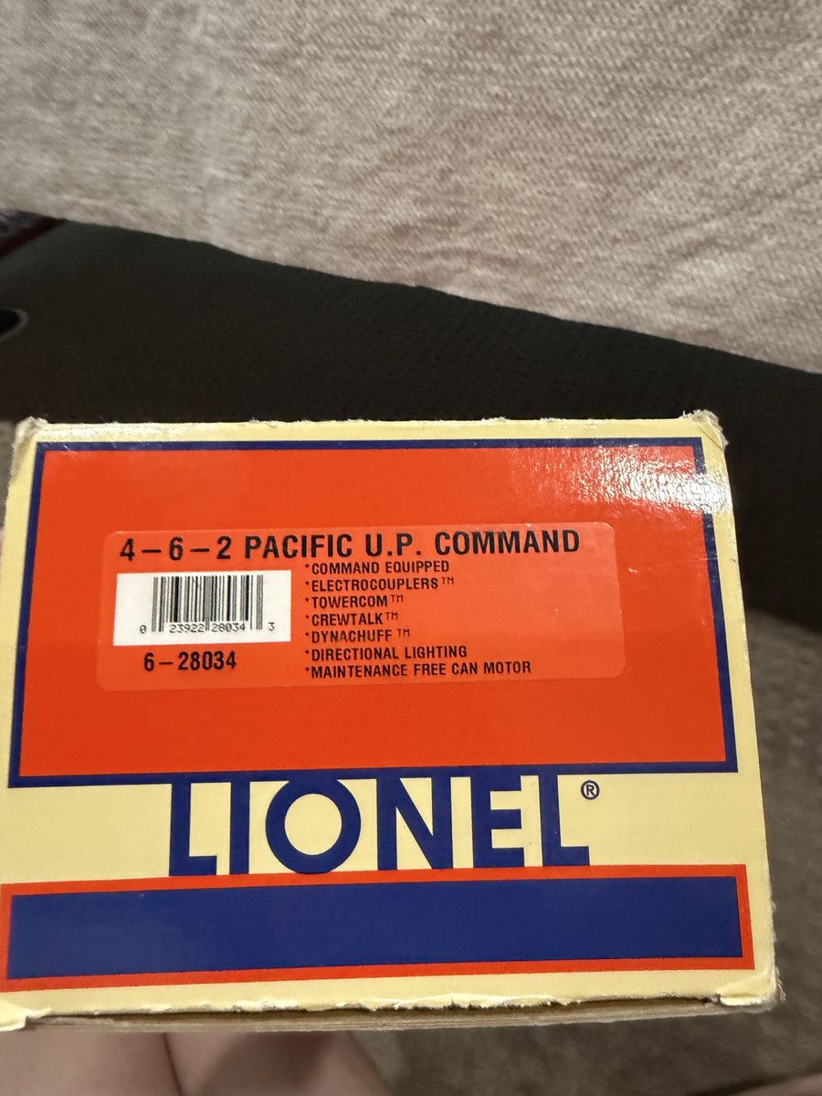 Lionel UP 4-6-2 Command Equiped