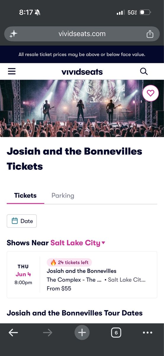 Josiah and the Bonnevilles - 6/4