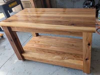 outdoor cedar table