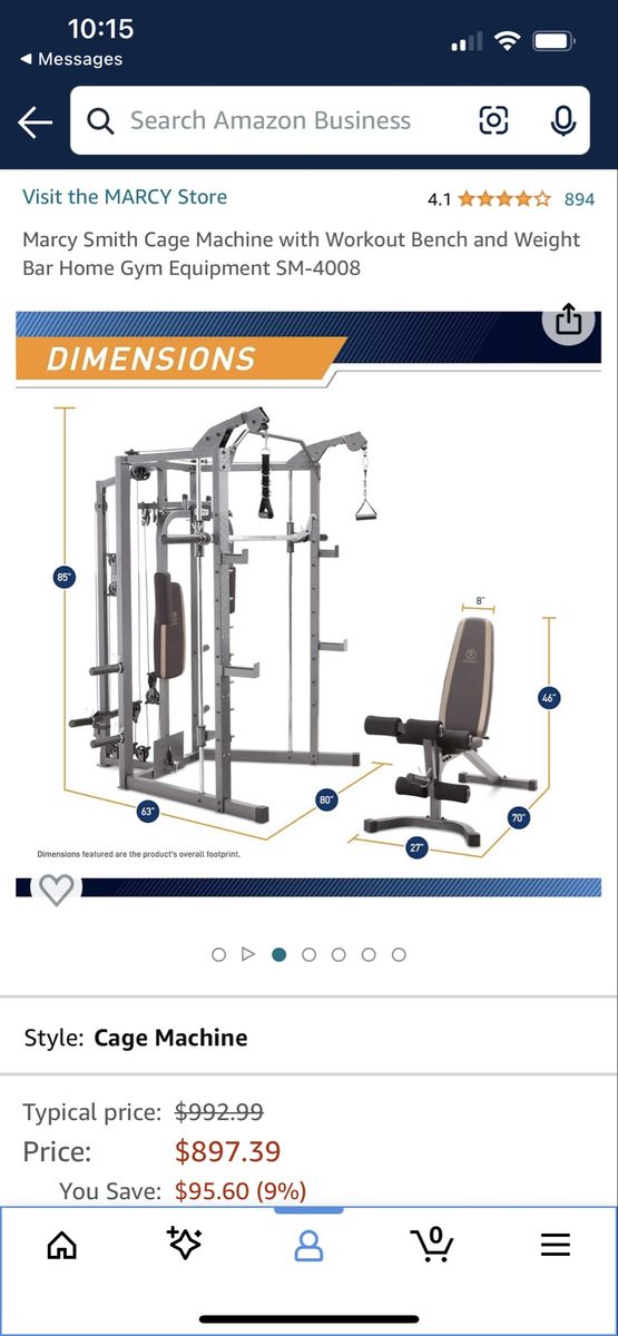 Marcy Smith Machine Bench & Home Gym
