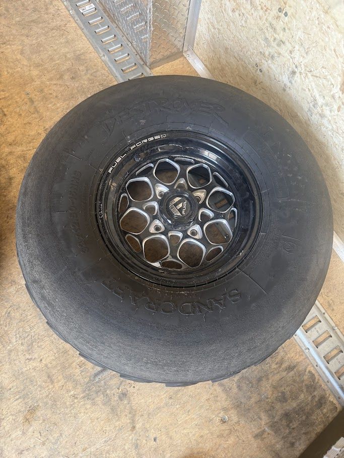Fuel Forged Ultralight Wheels with Sand Craft Destroyer 32x15.50-15NHS Paddle Tires/Mohawis