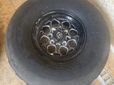 Fuel Forged Ultralight Wheels with Sand Craft Destroyer 32x15.50-15NHS Paddle Tires/Mohawis