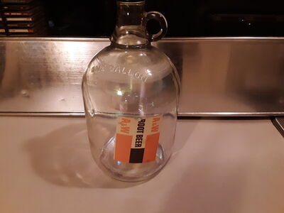 Vintage 1940's A&W Root Beer 1 Gallon Jug Bottle