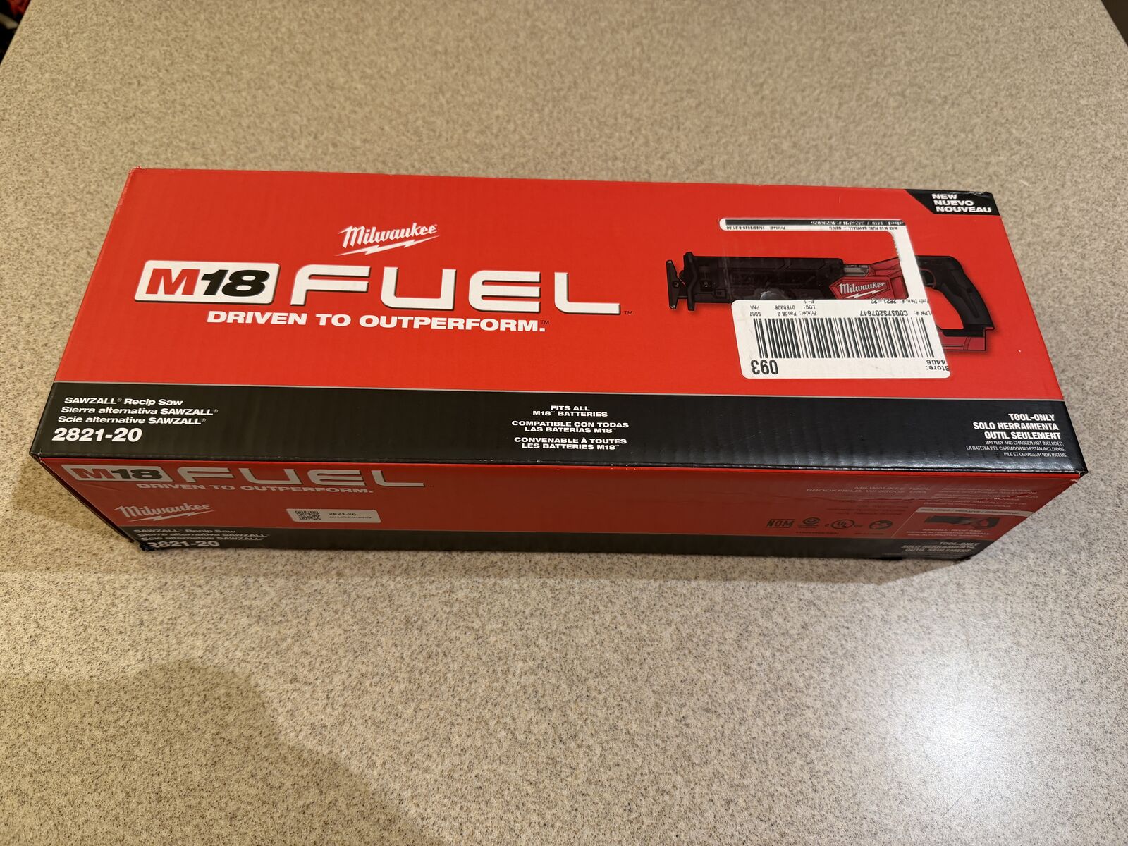 Brand new MILWAUKEE M18 Fuel Reciprocal saw, tool only