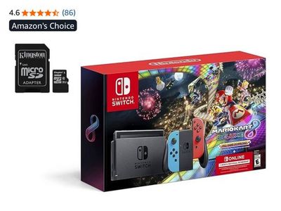 Nintendo Switch with game