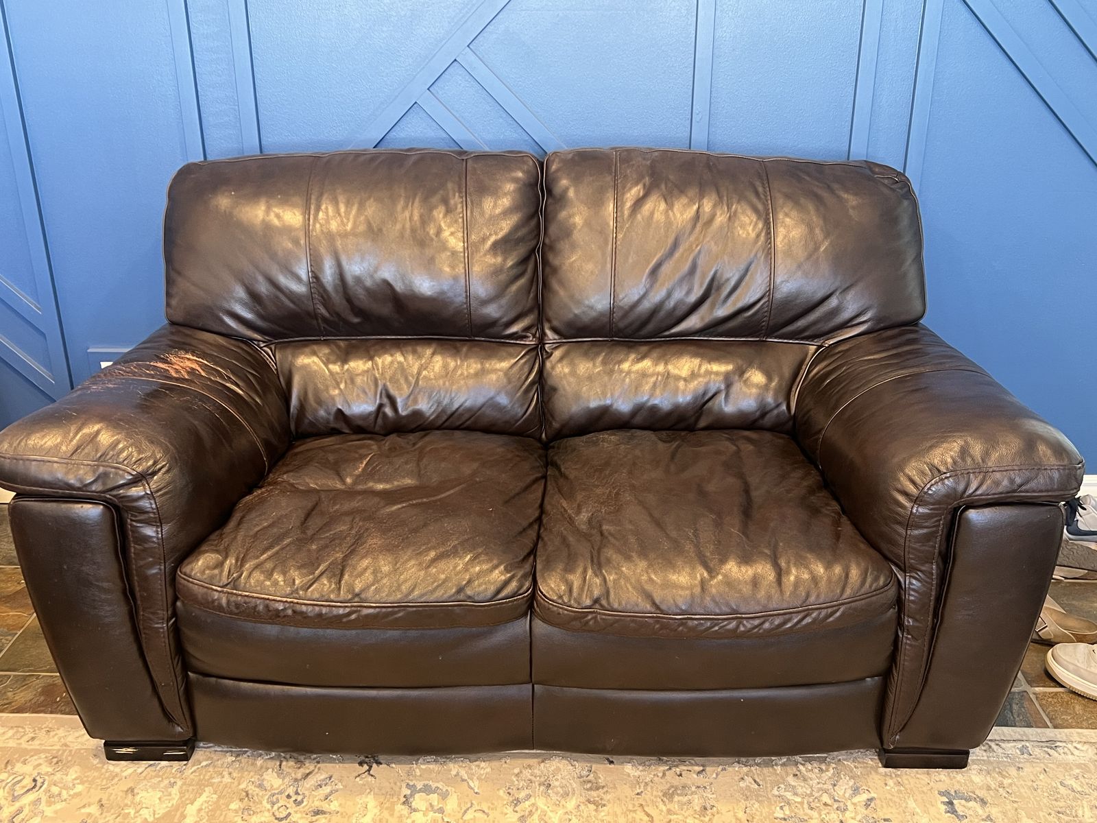 Leather Loveseat
