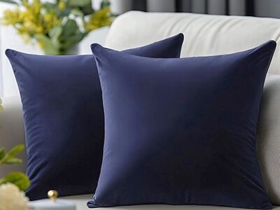 Navy Blue Pillow Covers 18x18