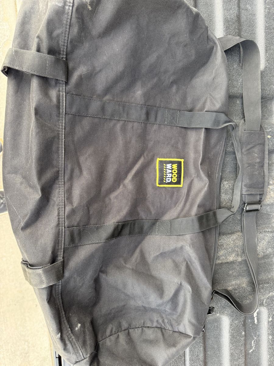 Woodward Black Canvas Duffel Bag Gym Travel Workwear