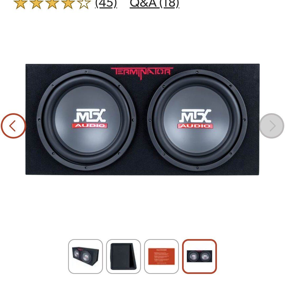 MTX Terminator dual 12" subwoofers