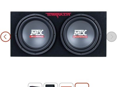 MTX Terminator dual 12" subwoofers