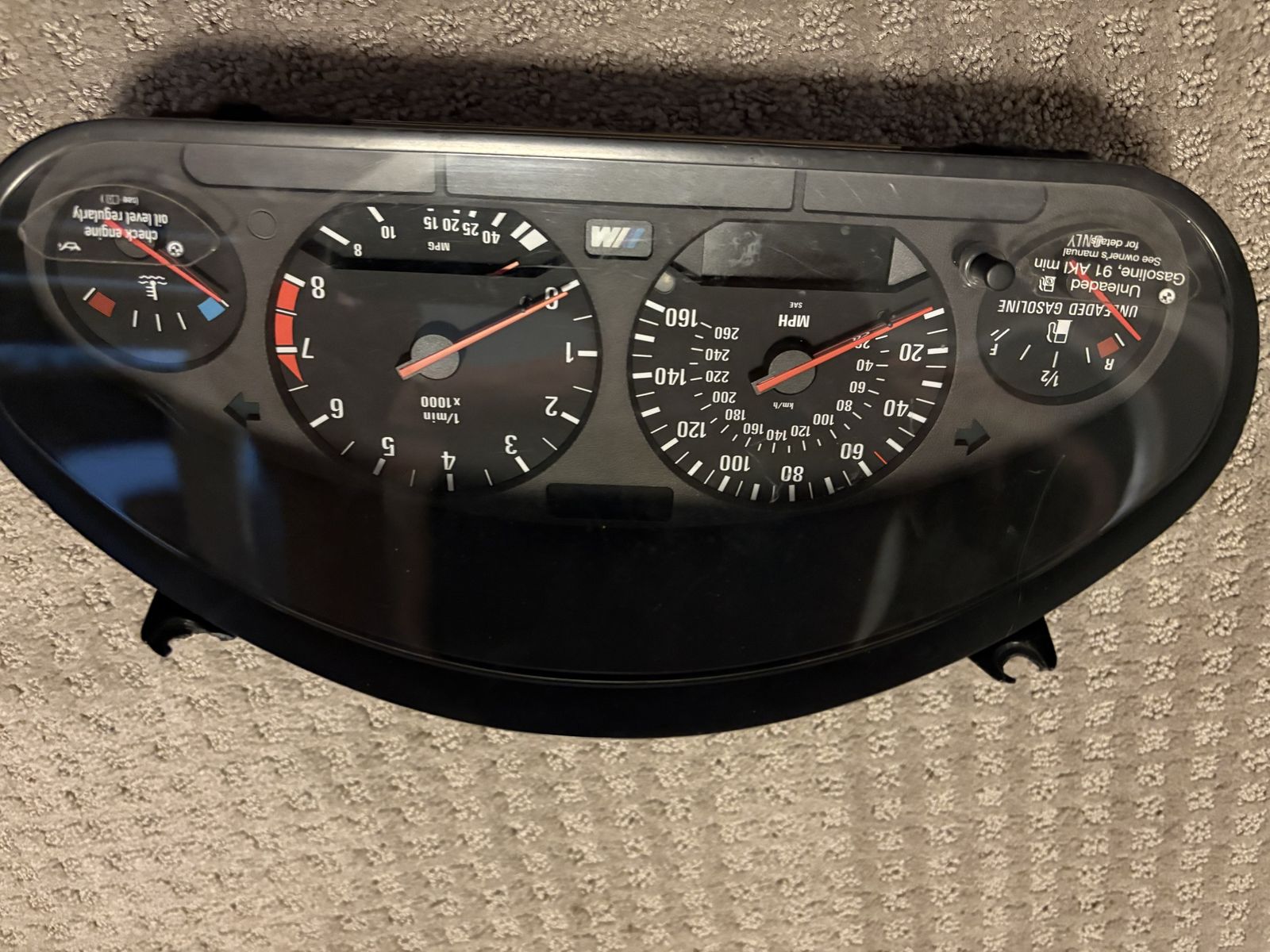 E36 1995-1999 bmw m3 gauge cluster