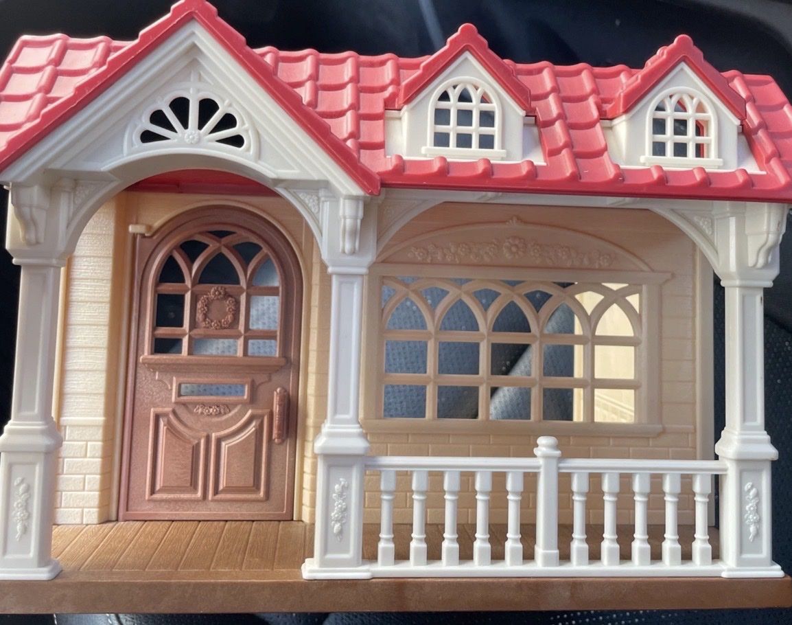 Calico Critters Red Roof Country House Single Story W Front Porch