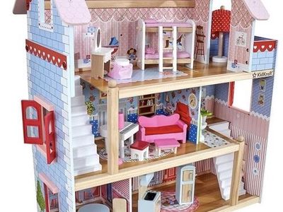 KidKraft Chelsea Doll Cottage Wooden Dollhouse with 16 Accessories