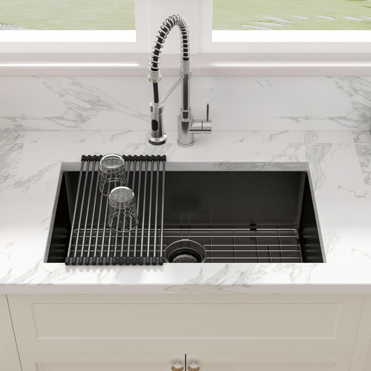 33 Black Kitchen Sink Undermount