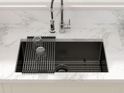 33 Black Kitchen Sink Undermount