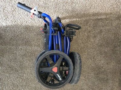 Clicgear 3.5+ Golf Push Cart - Blue with Seat