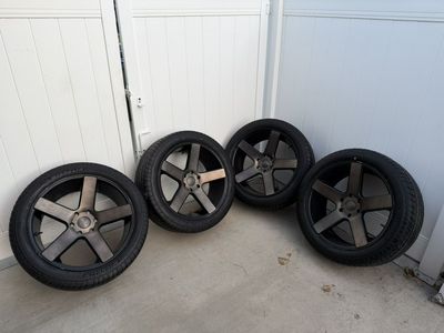 6 Lug Chevy Gmc Cadillac 22 In Bronze Dub Ballers