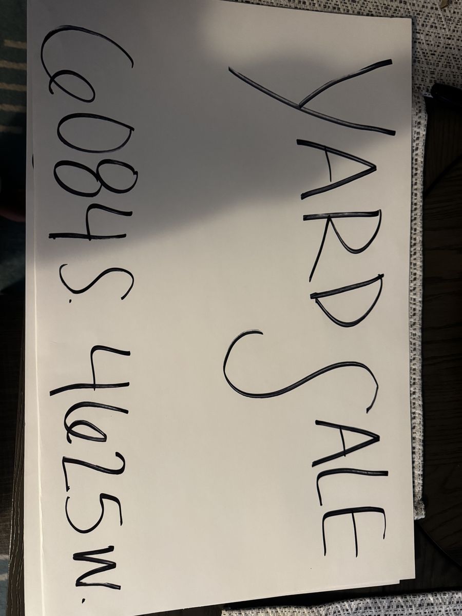 Yard sale