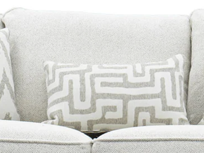 Set of 5 Decorative Throw Pillows – Gray & White Geometric Pattern