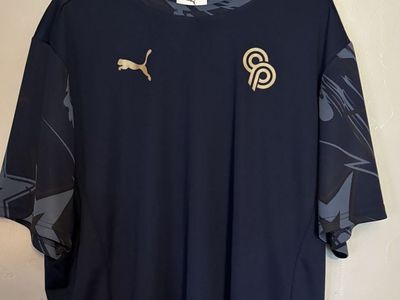 NWT Puma DryCELL Men's Athletic T-Shirt Navy Blue Star Pattern Size XXL