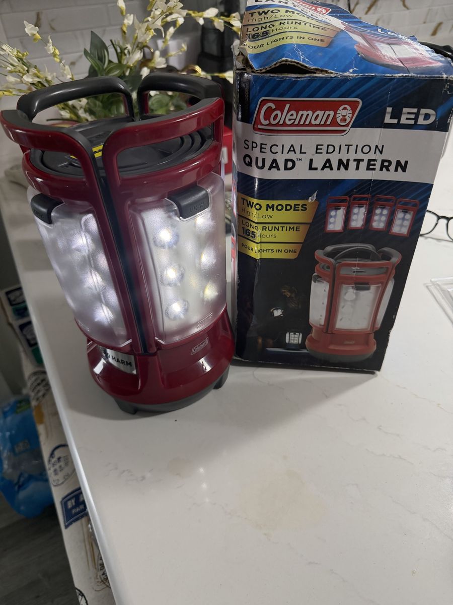 Coleman Special Edition Quad LED Lantern - 2 Modes, 165-Hour Runtime, 4 Lights in 1