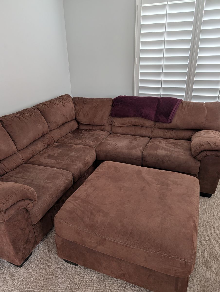 Sectional Sofa - Brown