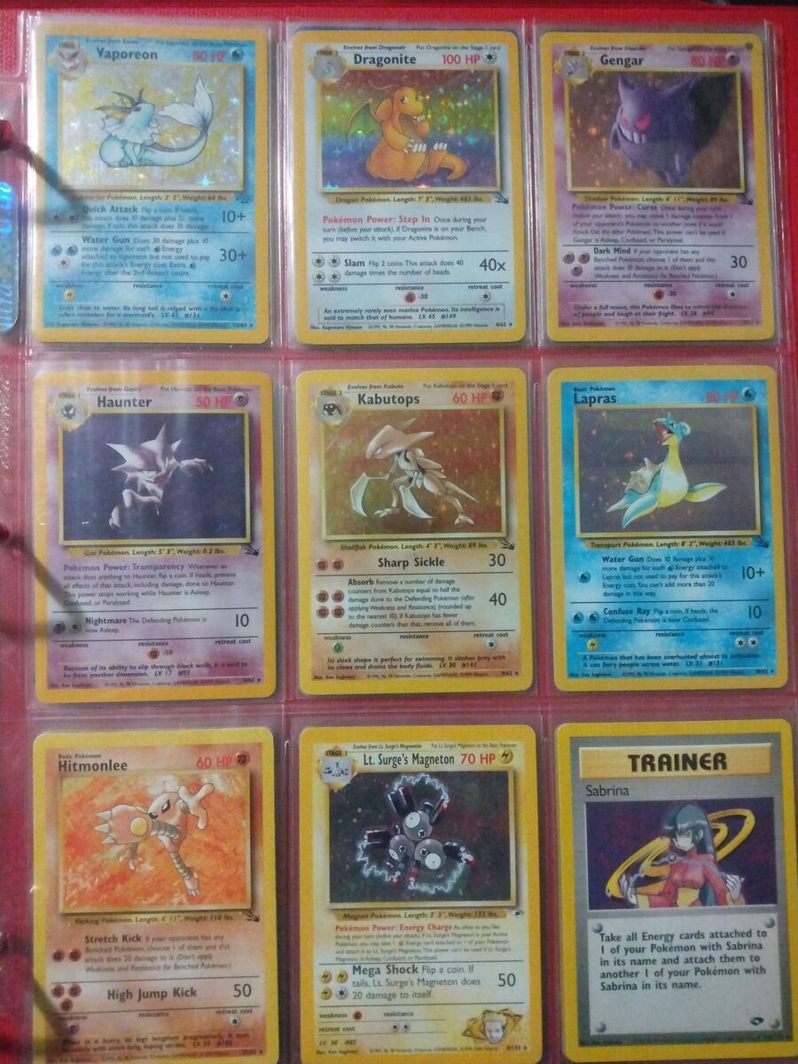 Vintage Pokemon Cards 1st and Unlimited gen 1-2