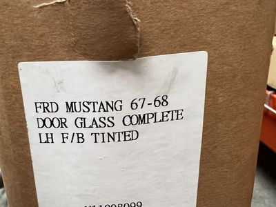 Mustang Door Glass LH